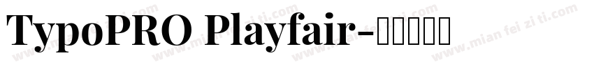 TypoPRO Playfair字体转换